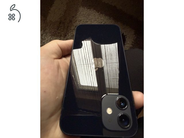 iPhone 12 64GB - Fekete - 100% Akkumulátor - Üvegfólia + Tok