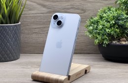 Hibátlan iPhone 15 Blue 128GB 2 ÉV Garanciával 92%