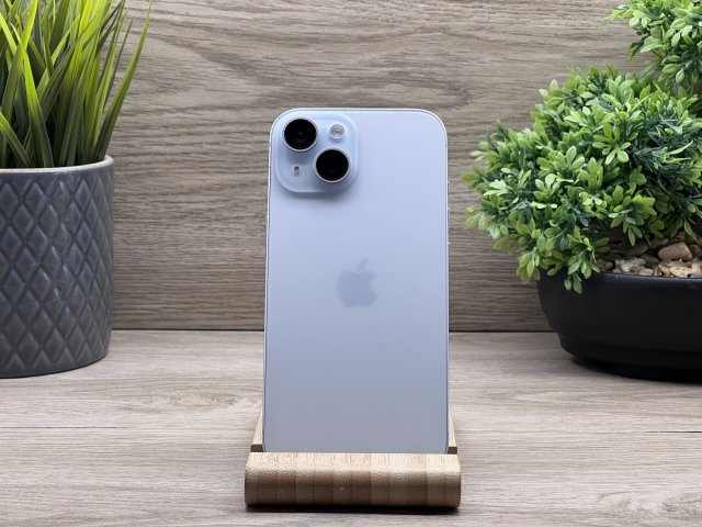 Hibátlan iPhone 15 Blue 128GB 2 ÉV Garanciával 92%