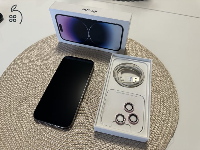 Apple iPhone 14 Pro 256Gb Lila független Új Akku!!!
