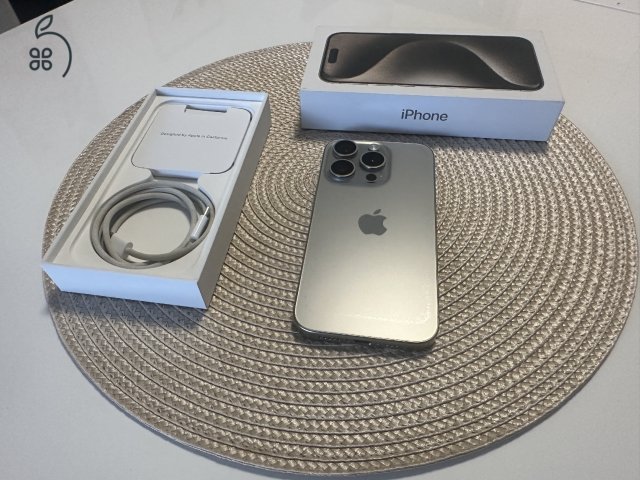 Apple iPhone 15 Pro 128Gb Natúr Tit. Független készülék
