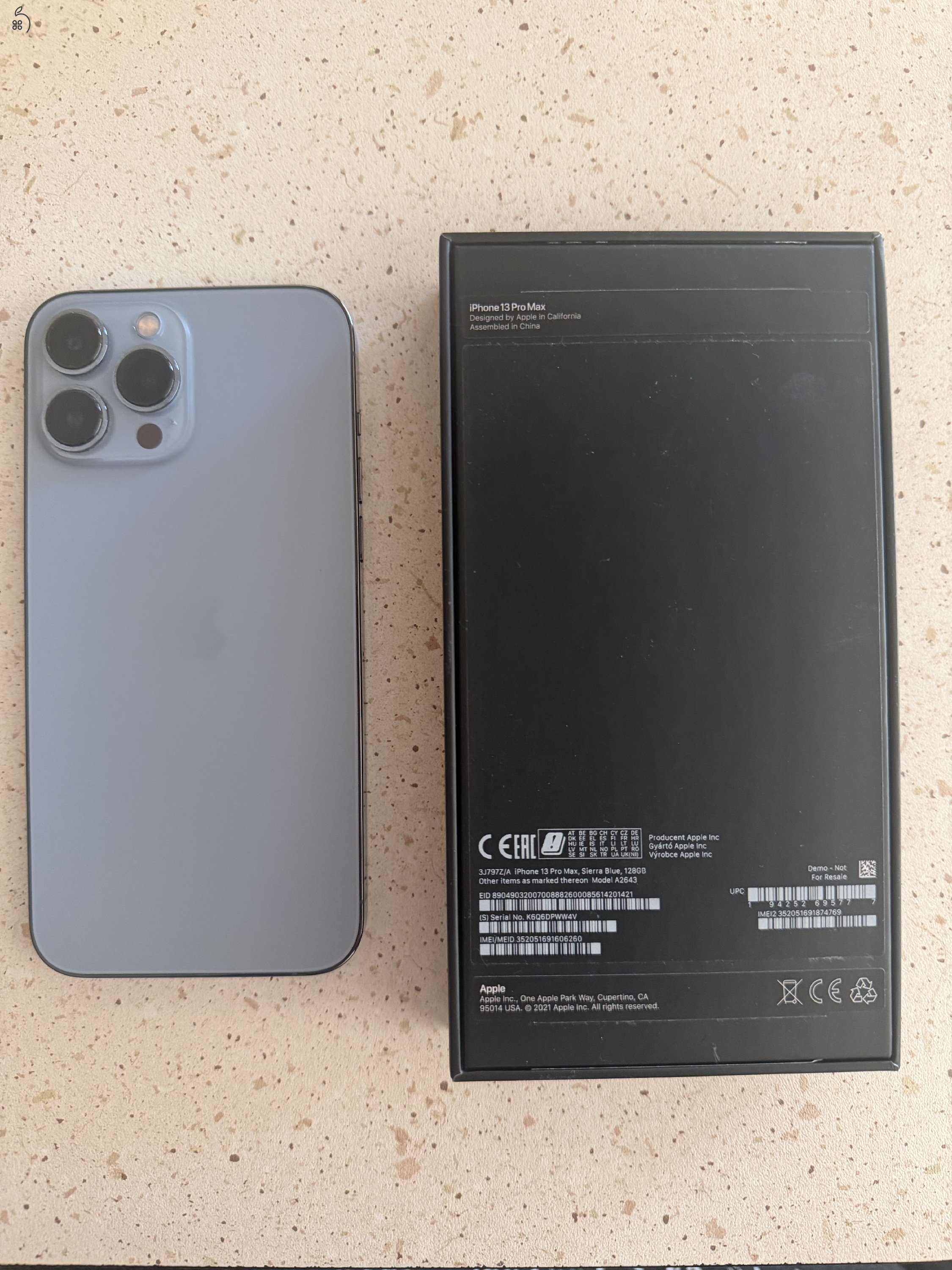 Iphone 13 Pro Max 128 gb eladó