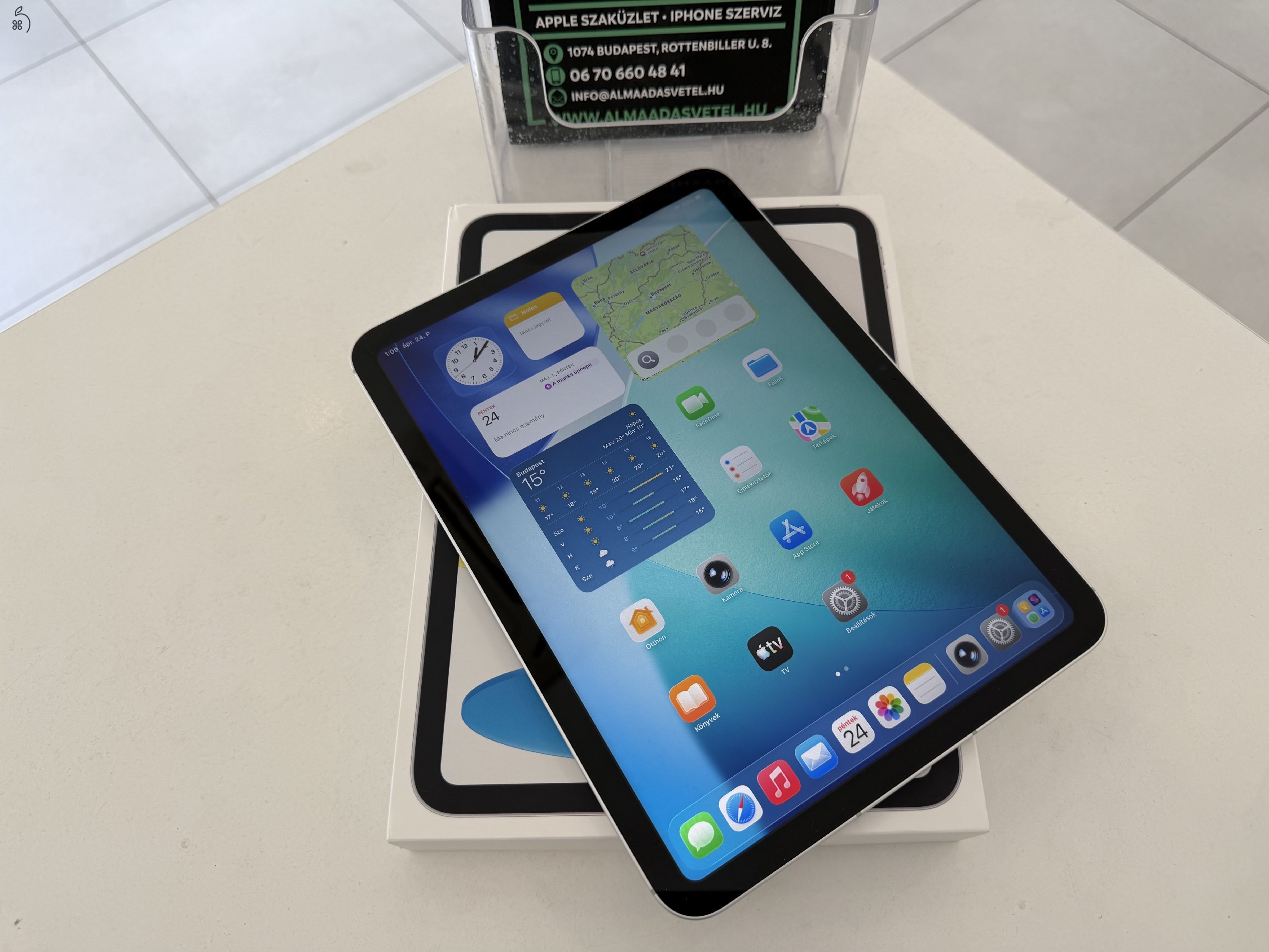 iPad 11 (A16) 128GB Cellular Újszerű/2026.11.13.Apple Gar./Akku 100%/p4855