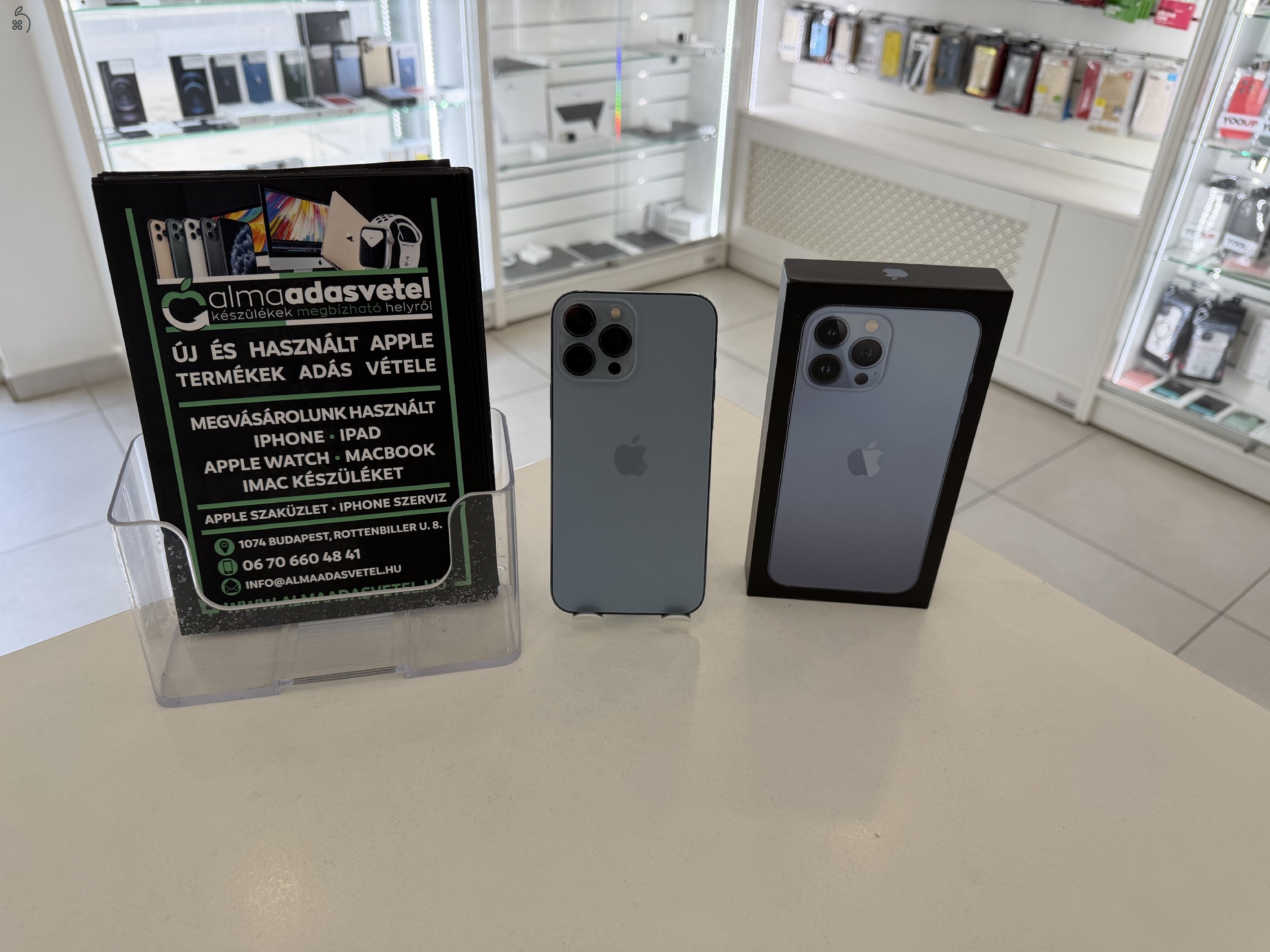 iPhone 13 Pro Max 256GB Független/Újszerű/Face Id Nem/Akku 100%/p4856