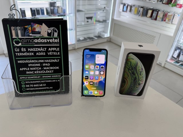 iPhone XS 256GB Független Újszerű/1 hónap gar./Akku 90%/p4857