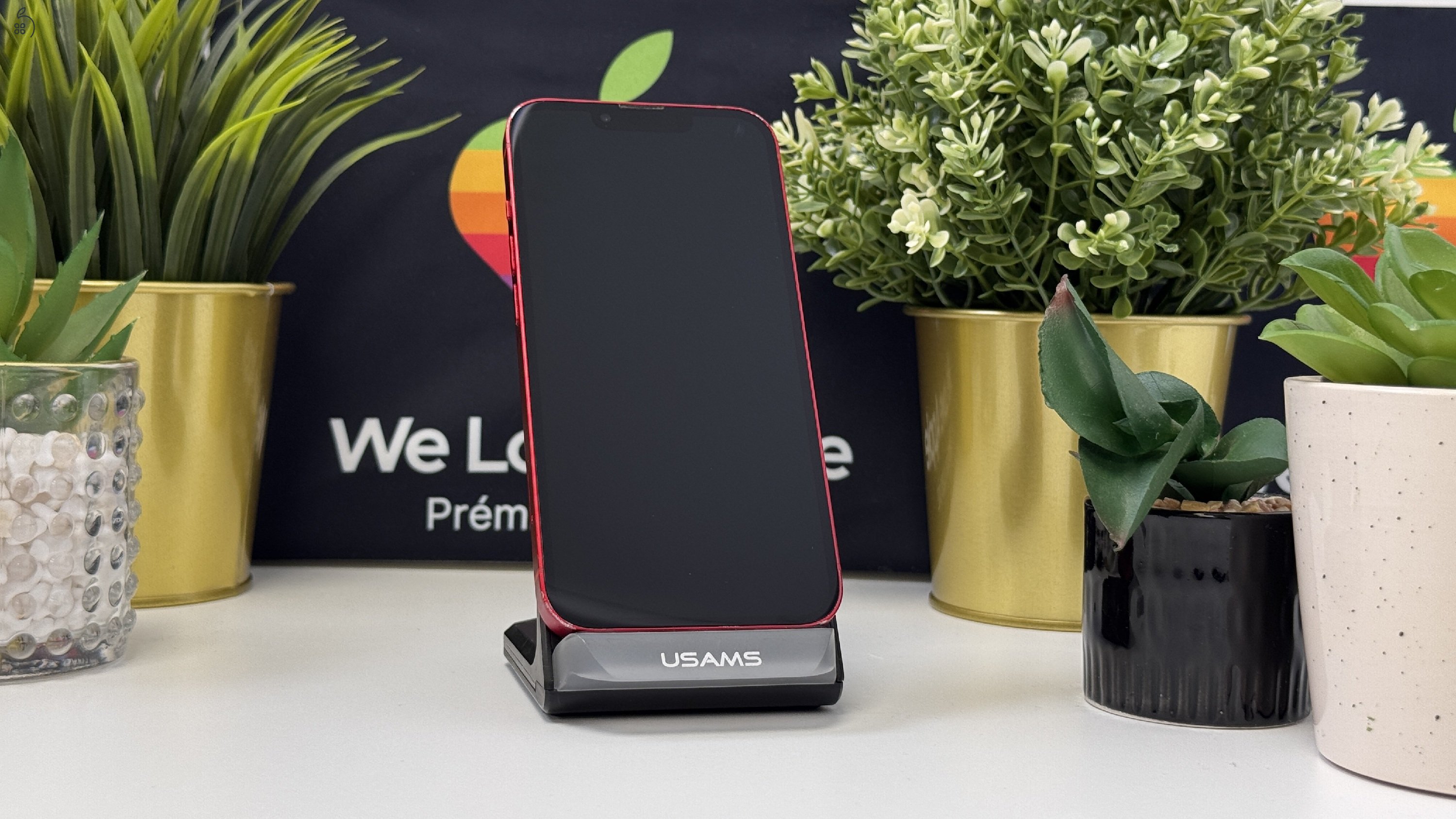 iPhone 13 128GB Piros, Független - 1ÉV Garancia, Számla