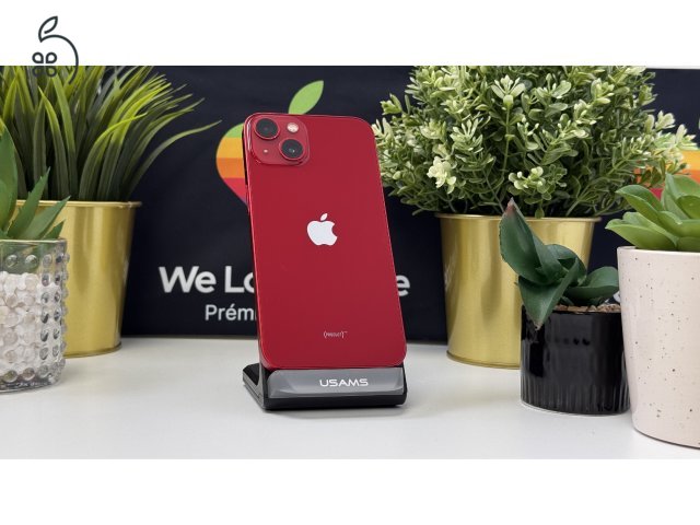 iPhone 13 128GB Piros, Független - 1ÉV Garancia, Számla