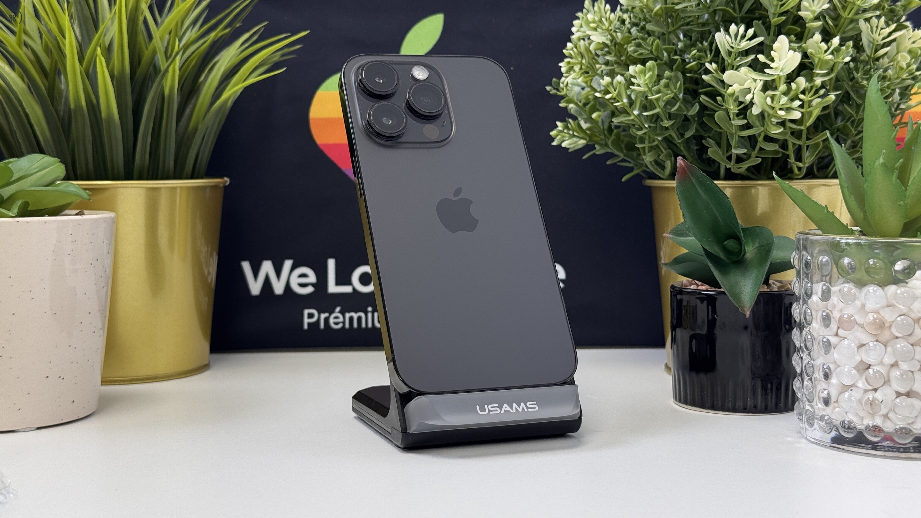 iPhone 14 Pro 128GB Asztrofekete, Független - Számla, 1ÉV Garancia