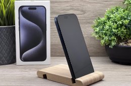 Hibátlan iPhone 15 Pro Blue Titanium 128GB 2 ÉV Garanciával 92%