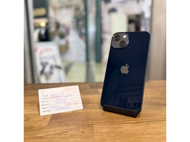 Apple iPhone 13 - 256 GB - Fekete - Új akku (57.)