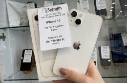Garanciás iPhone 13 128GB független fehér 87% akku (59) iSzerelés.hu