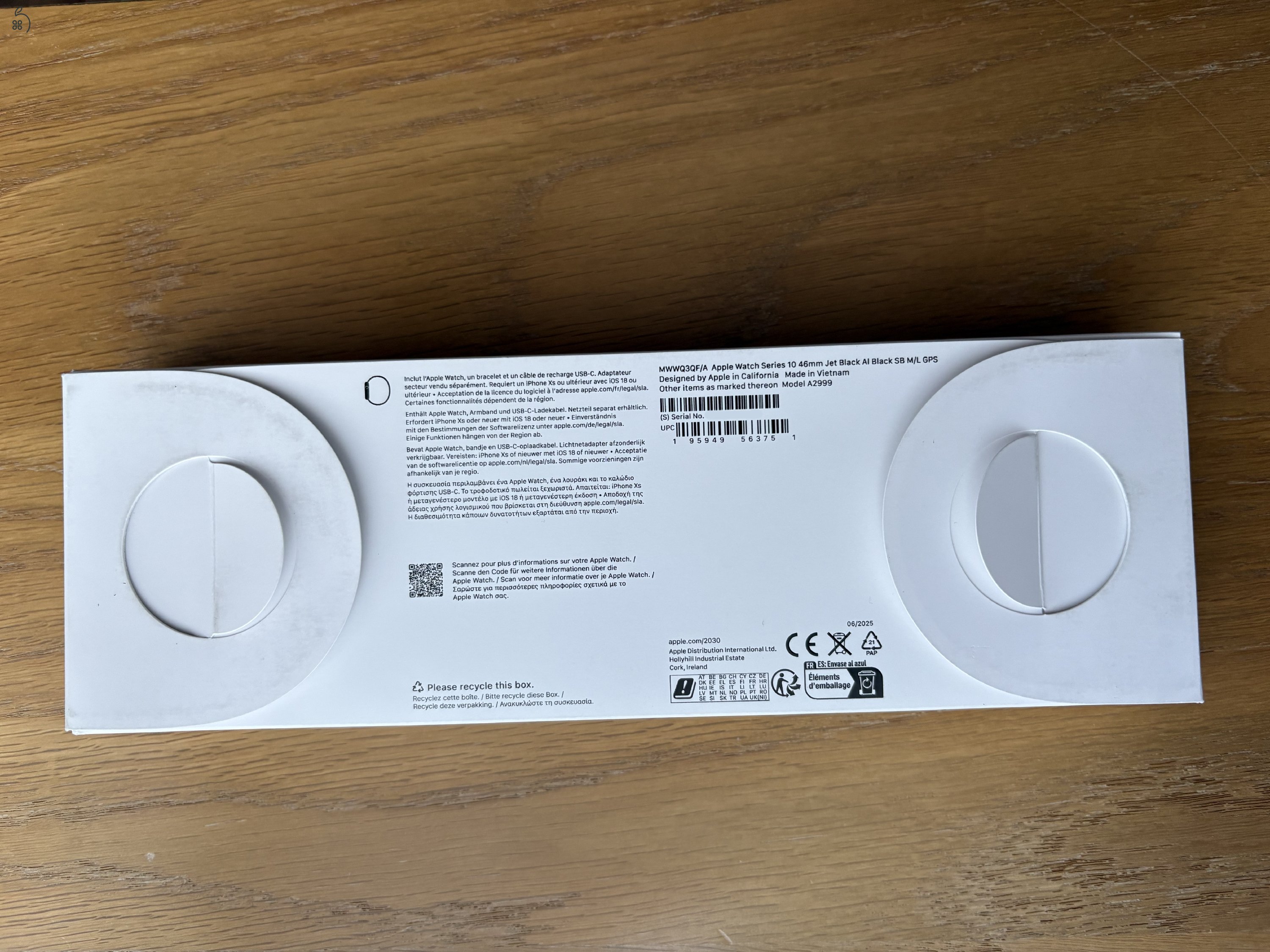 Apple Watch 10 46 mm, Jet Black eladó! 