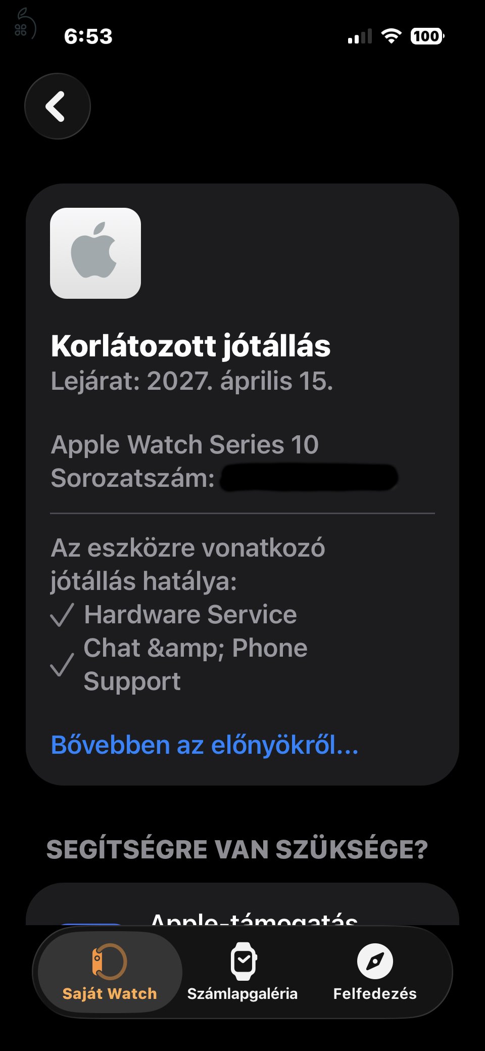 Apple Watch 10 46 mm, Jet Black eladó! 