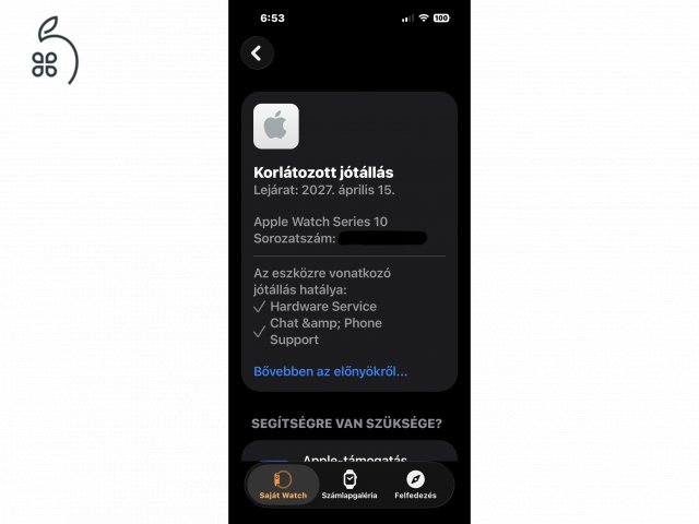 Apple Watch 10 46 mm, Jet Black eladó! 