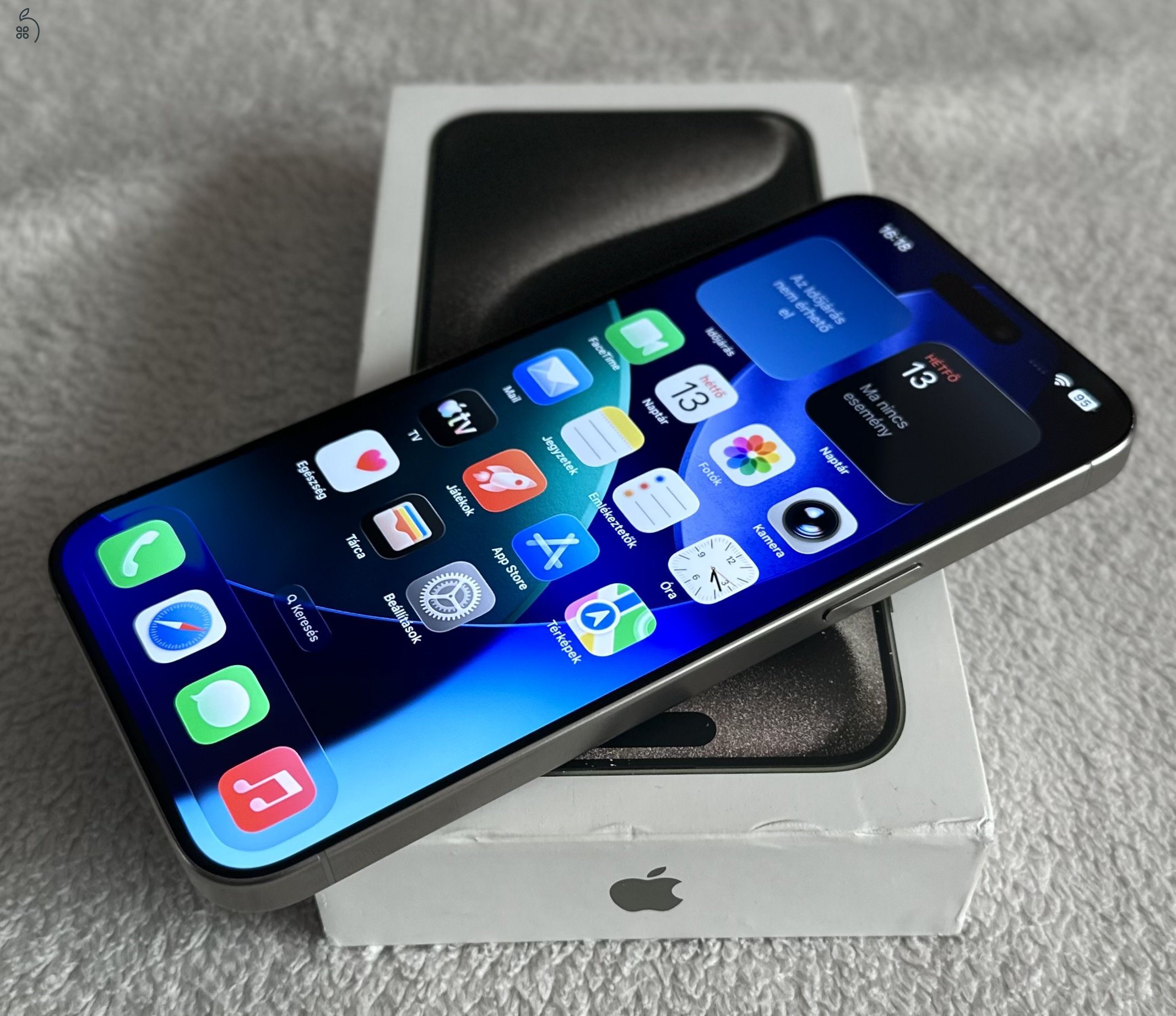 Iphone 15 Pro Max 256GB Natur Titan Újszerű