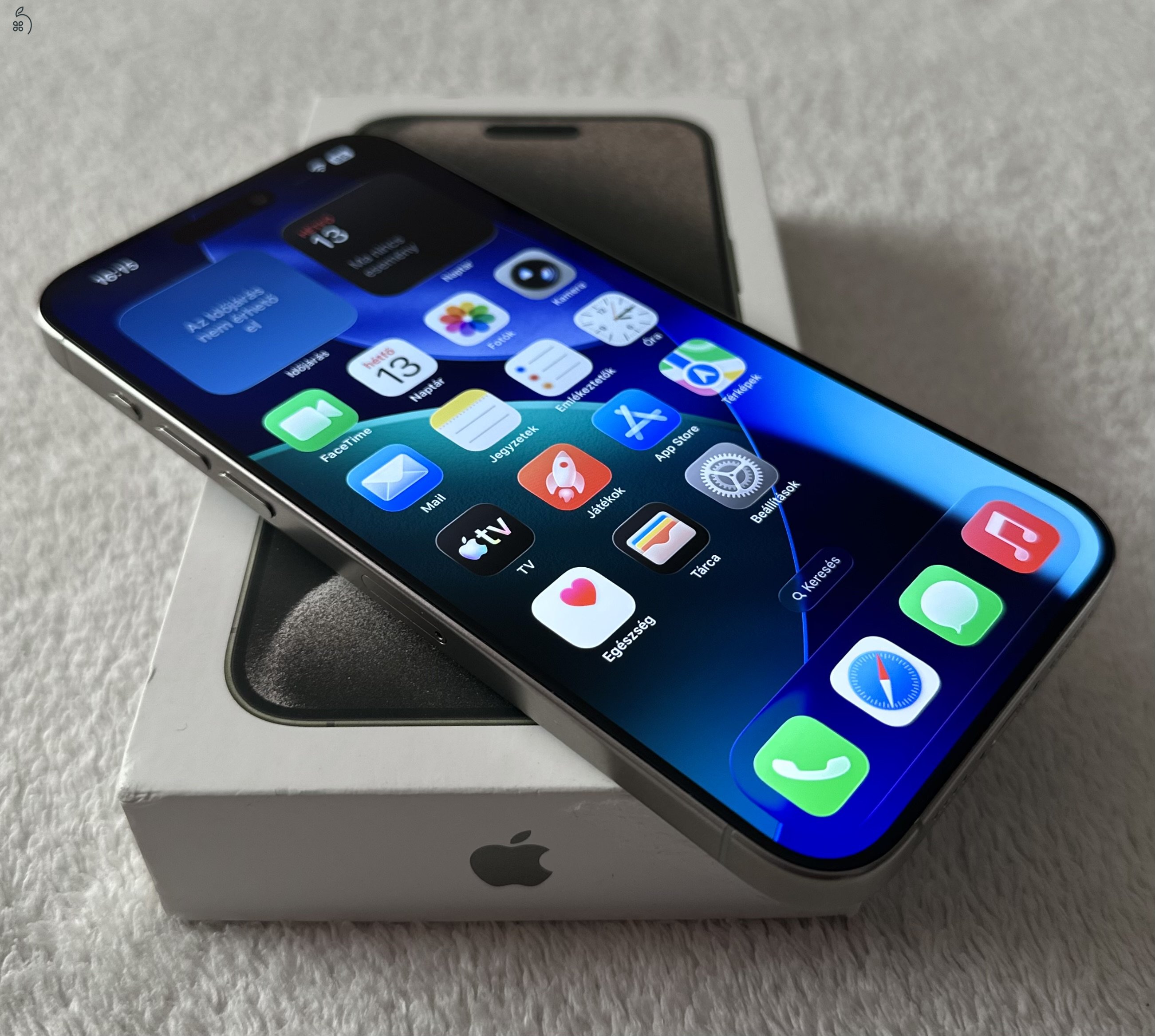 Iphone 15 Pro Max 256GB Natur Titan Újszerű