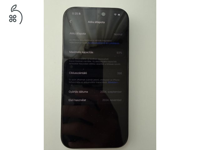 iPhone 16 pro 128 GB 93% akku független