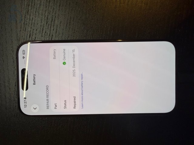iPhone 15 pro 256gb Hivatalos szervízben javított: új alaplap és akkumulátor
