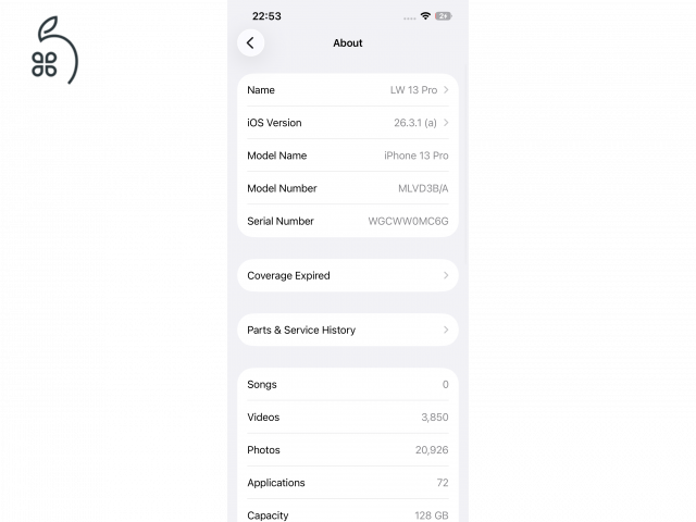 iPhone 13 Pro 128 GB – kék, független