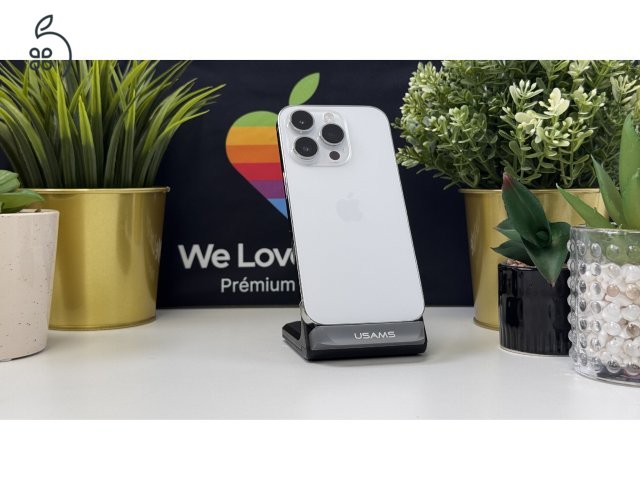 iPhone 14 Pro 128GB Ezüst, Független - 1ÉV Garancia, Számla