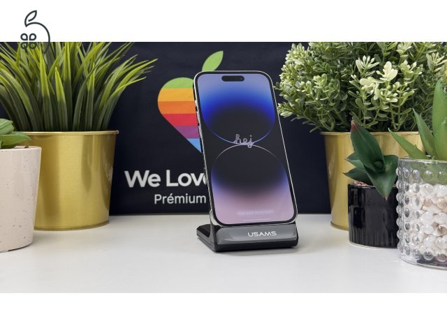 iPhone 14 Pro 128GB Ezüst, Független - 1ÉV Garancia, Számla