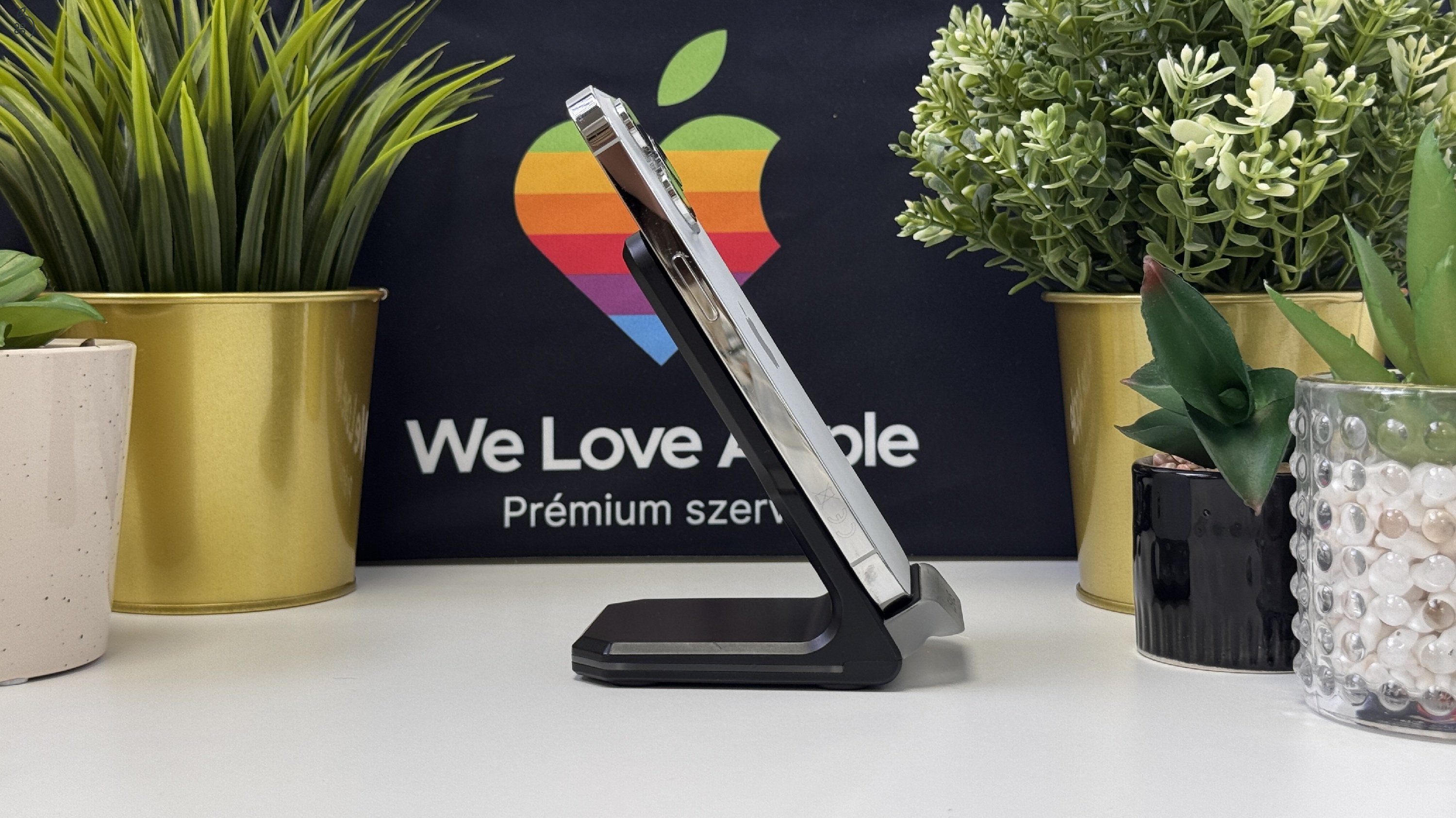 iPhone 14 Pro 128GB Ezüst, Független - 1ÉV Garancia, Számla