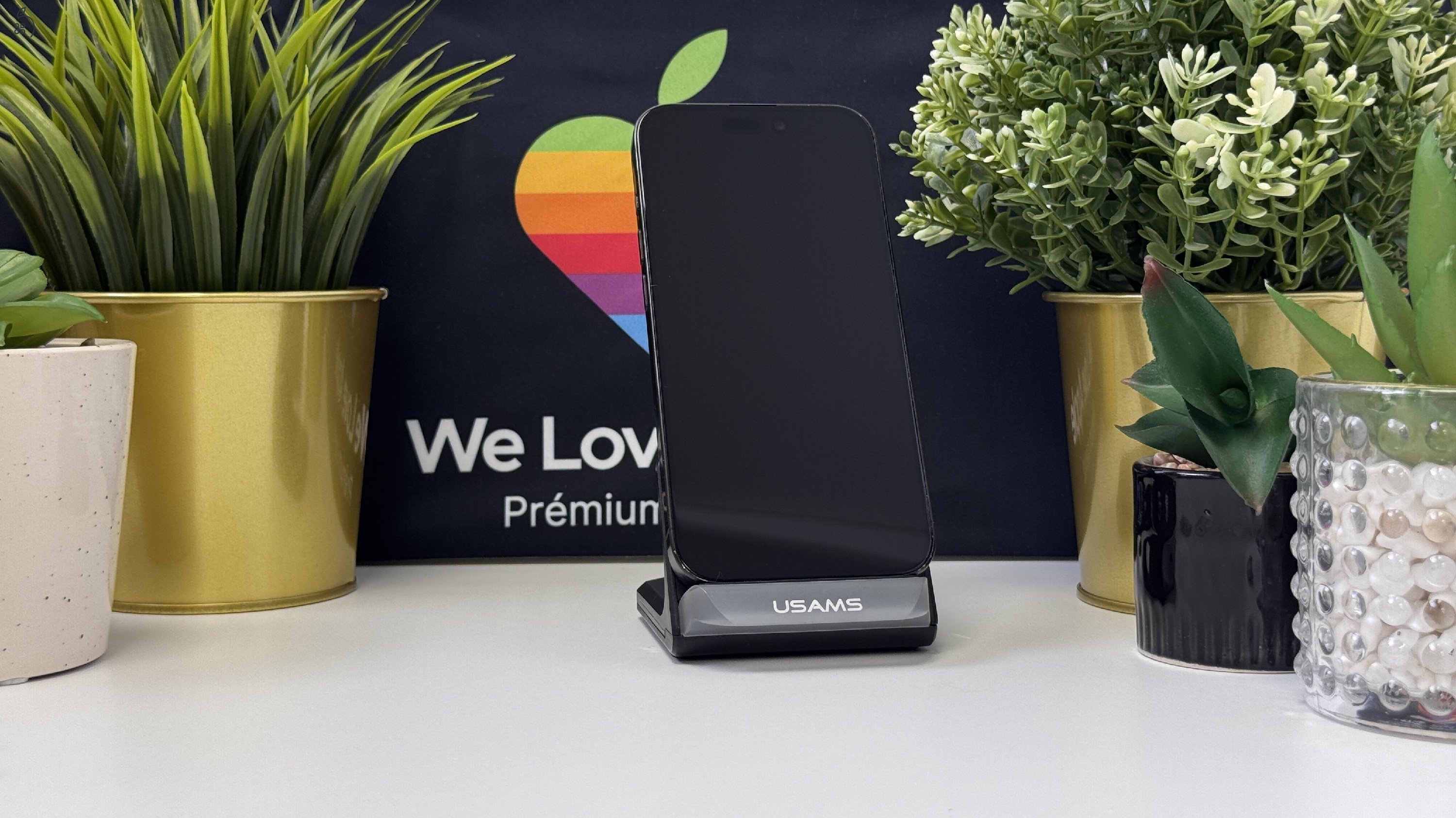 iPhone 15 Pro 512GB e-Sim, Fekete Titán, Független - Számla, 1ÉV Garancia