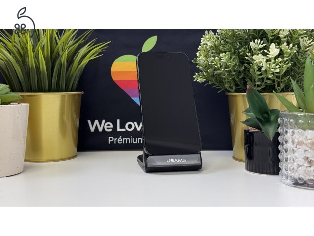 iPhone 15 Pro 512GB e-Sim, Fekete Titán, Független - Számla, 1ÉV Garancia