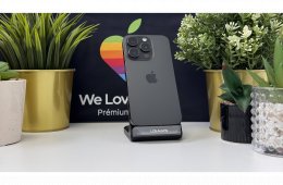 iPhone 15 Pro 512GB e-Sim, Fekete Titán, Független - Számla, 1ÉV Garancia