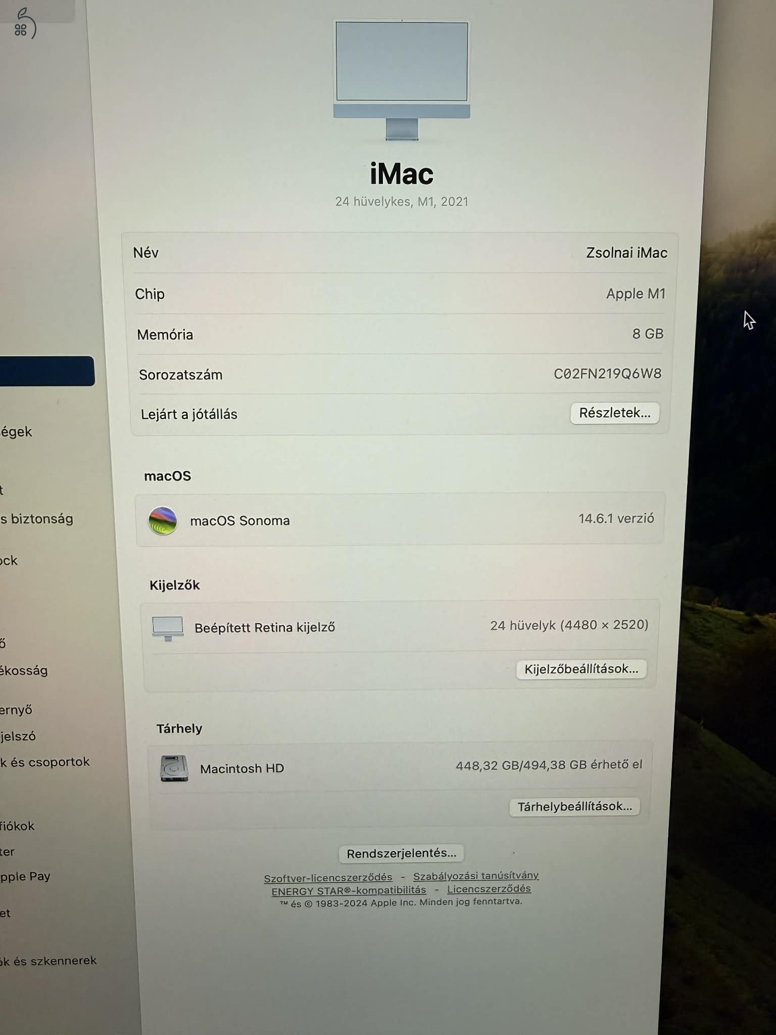 Apple iMac M1 24