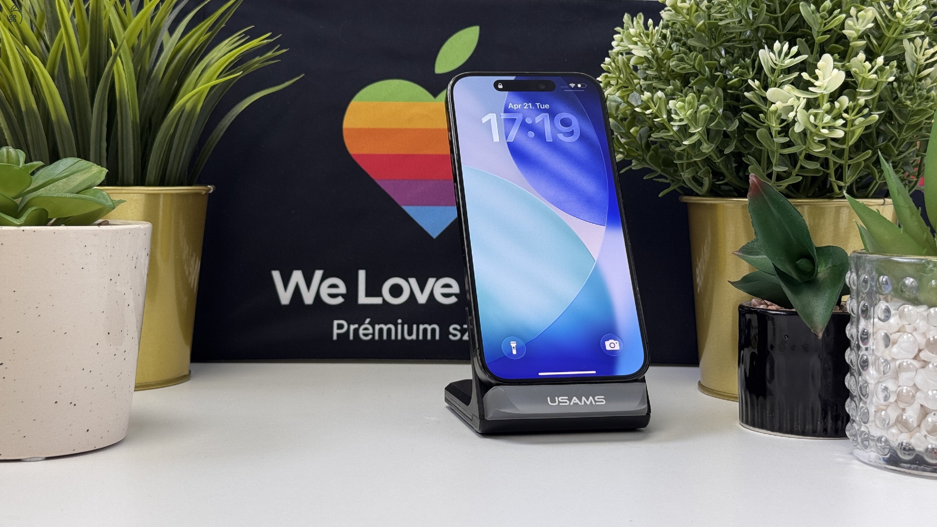 iPhone 15 Pro 128GB Fekete Titán, Független - Számla, 1ÉV Garancia