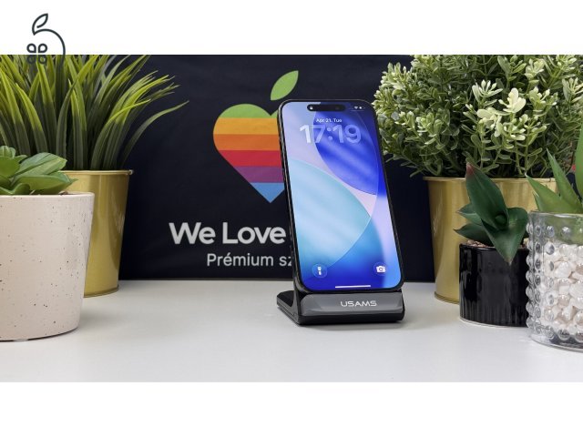 iPhone 15 Pro 128GB Fekete Titán, Független - Számla, 1ÉV Garancia