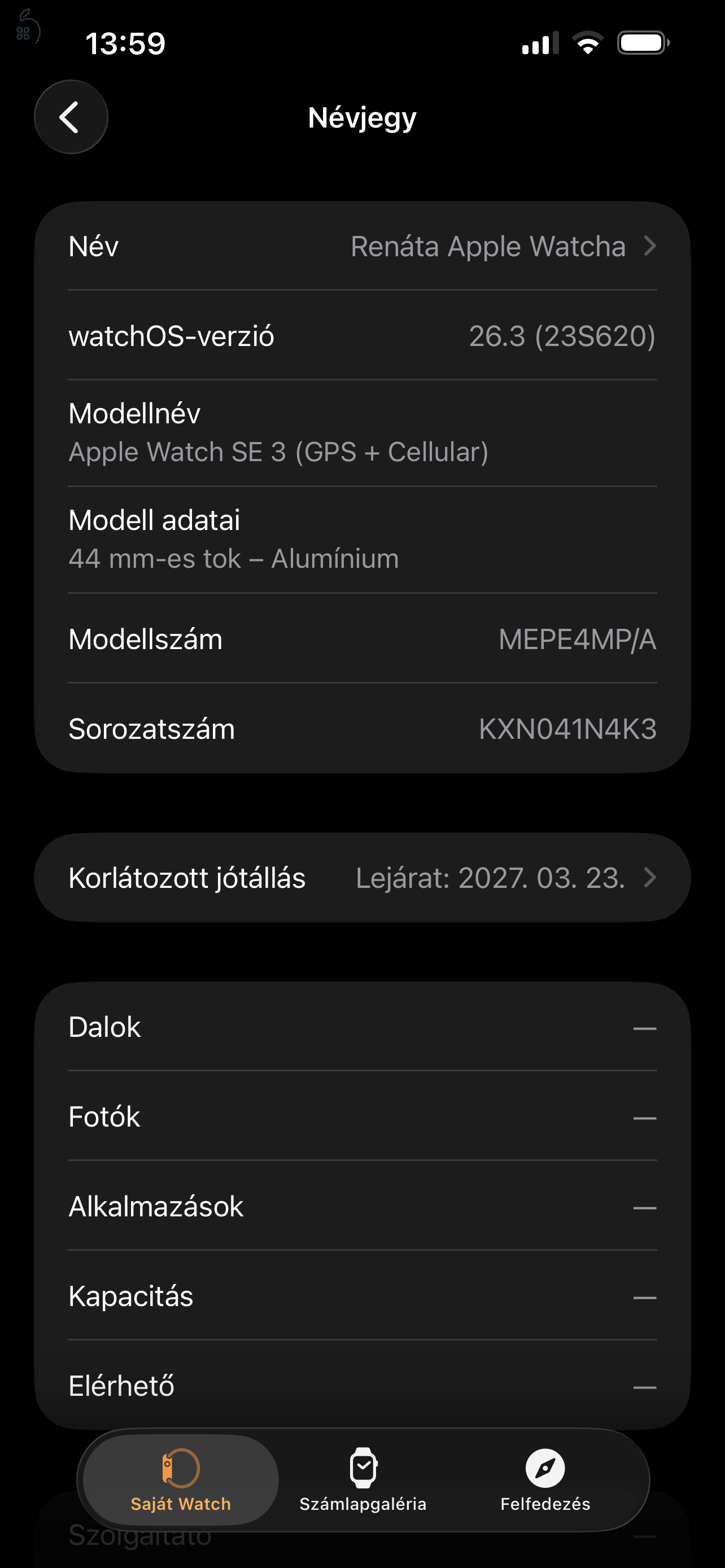 Apple Watch SE3 44mm