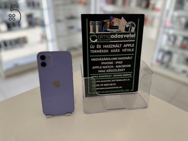 iPhone 12 128GB Független Használt/1 hónap gar./Akku 100%/p4863
