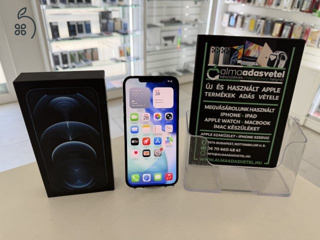 iPhone 12 Pro Max 128GB Független Megkímélt/1 hónap gar./Akku 100%/p4864