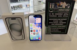iPhone 15 128GB Független Újszerű/1 hónap gar./Akku 87%/p4869