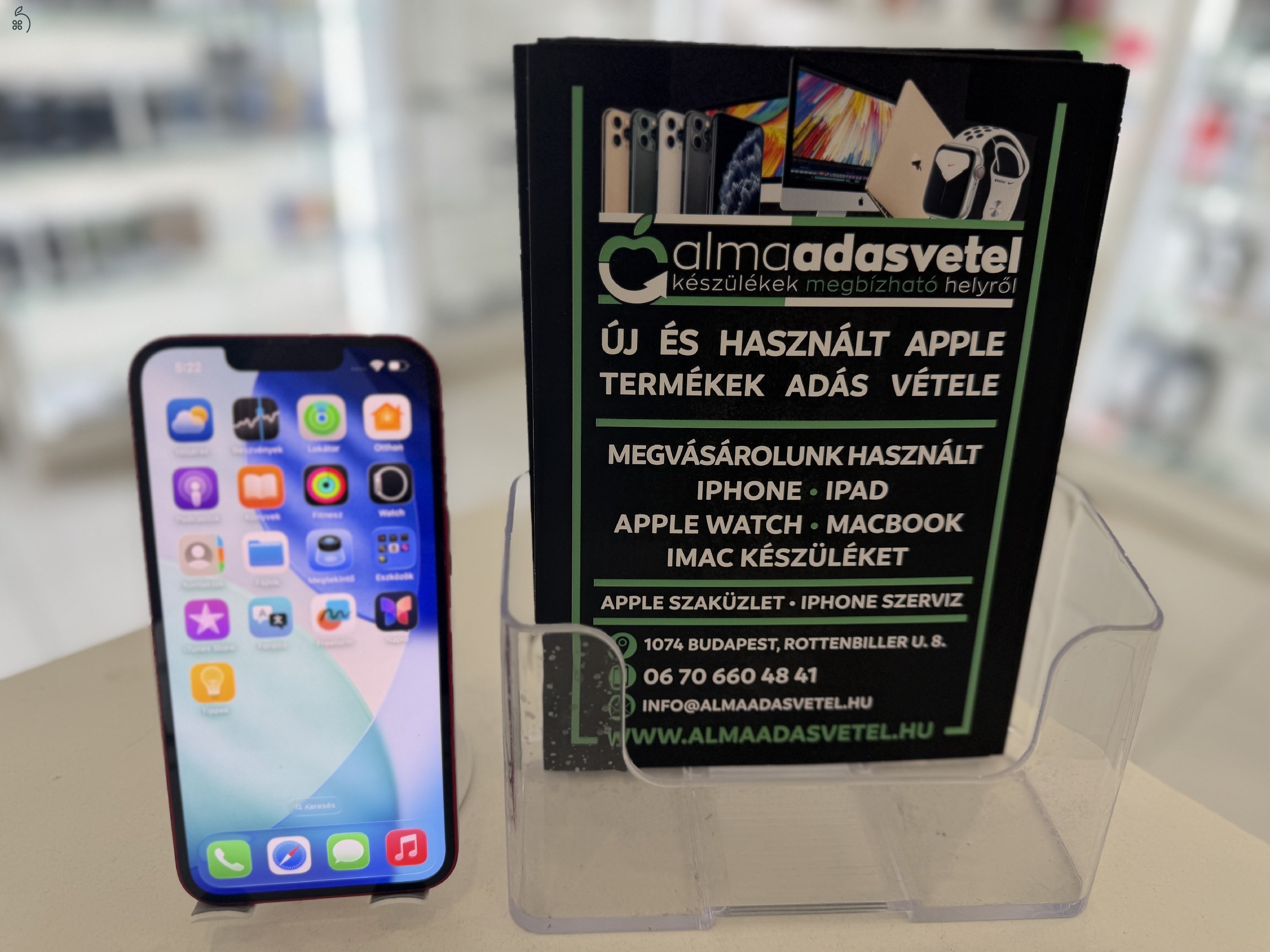 iPhone 12 Mini 128GB Független Újszerű/1 hónap gar./Akku 89%/p112