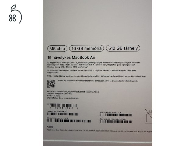 MacBook Air M5 15” Bontatlan! 