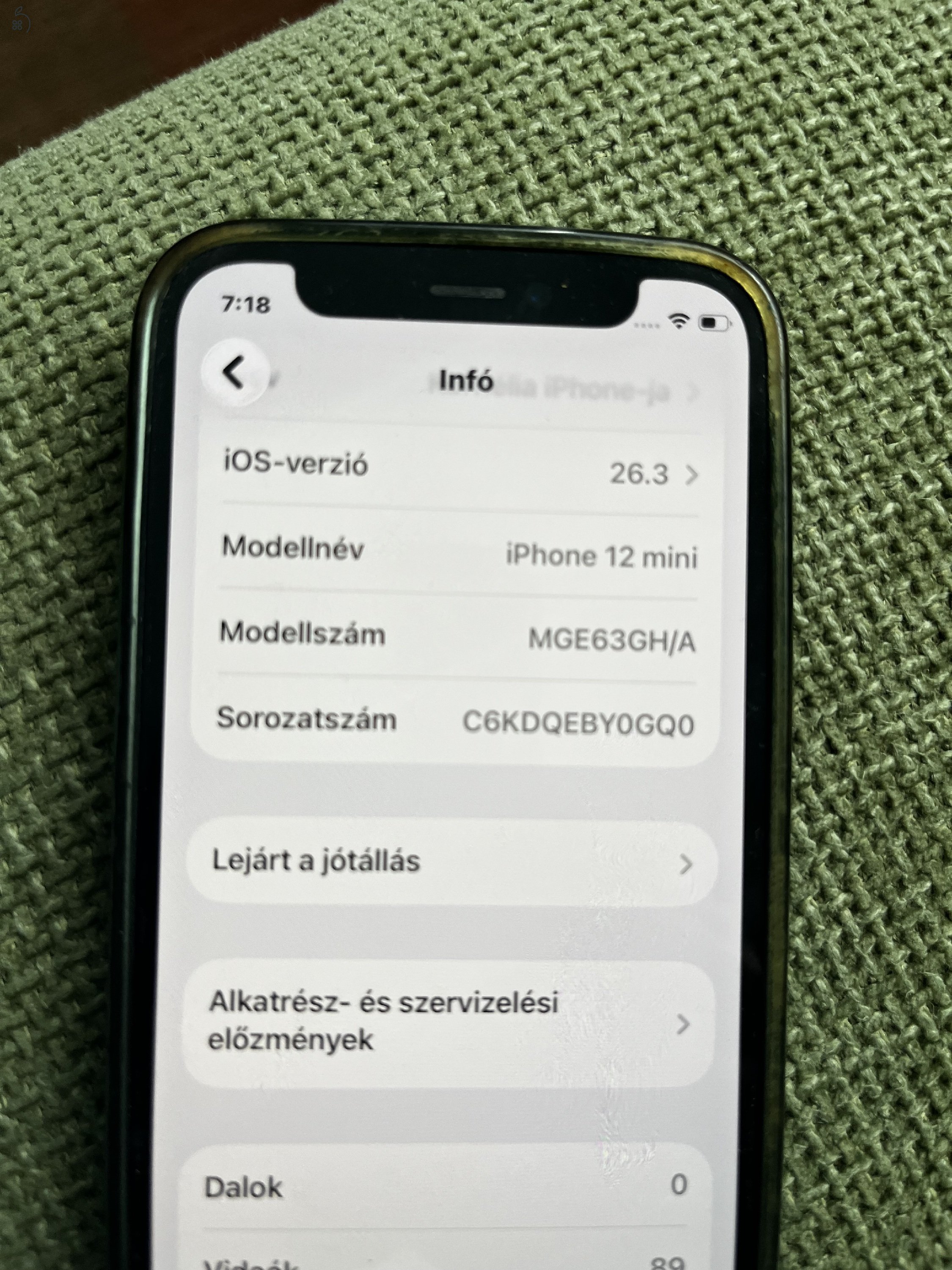 Iphone 12 mini 128gb független