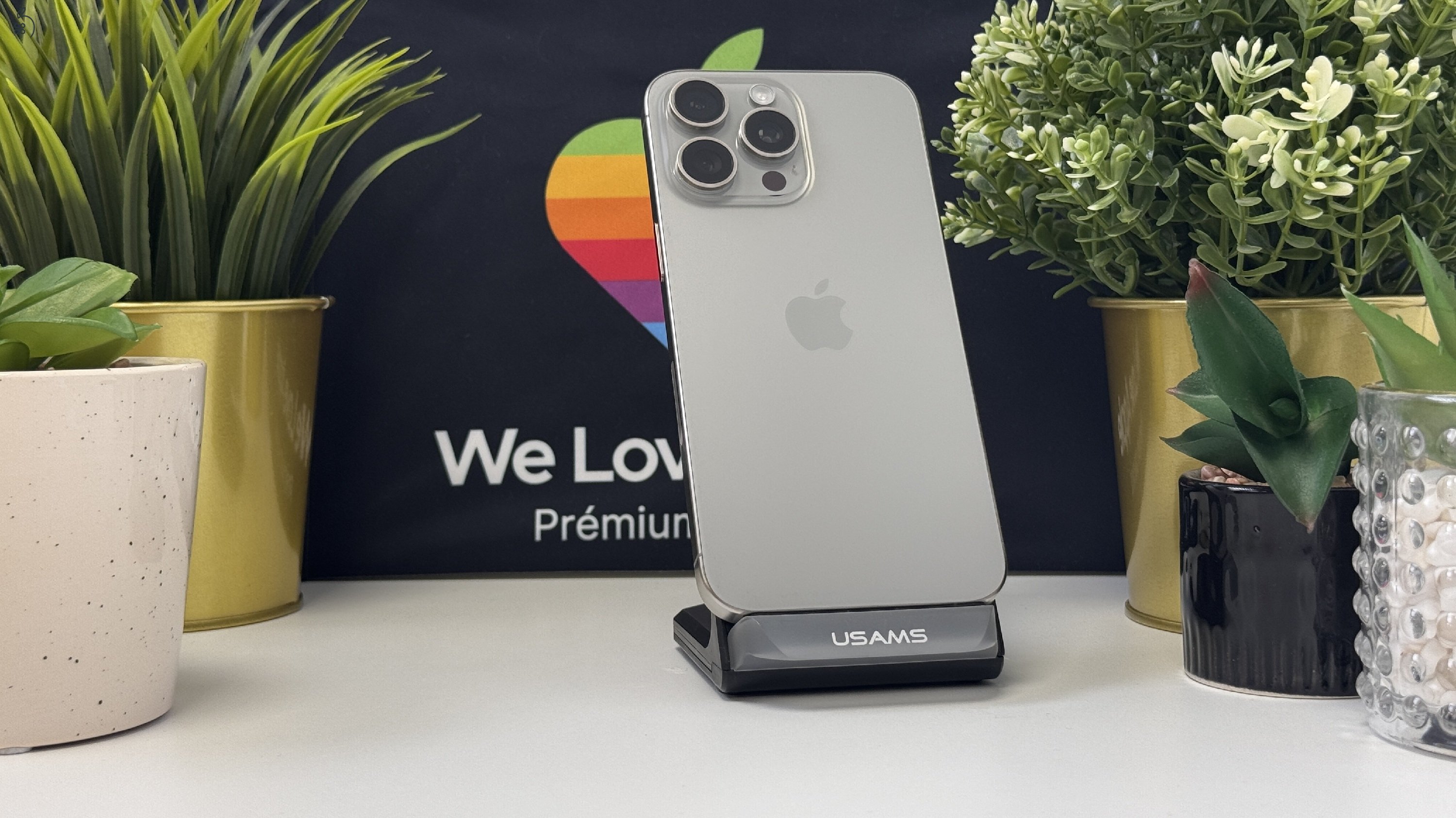 iPhone 15 Pro Max 256GB Natúr Titán, Független - 1ÉV Garancia, Számla