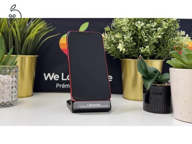 iPhone 13 128GB Piros, Független - 1ÉV Garancia, Számla