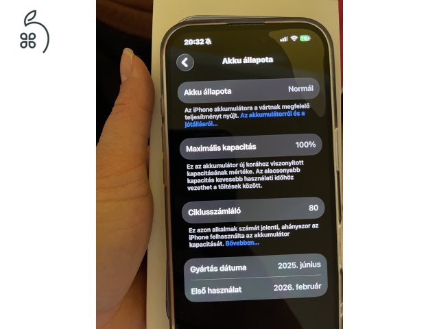 iPhone 16 128 gb kék