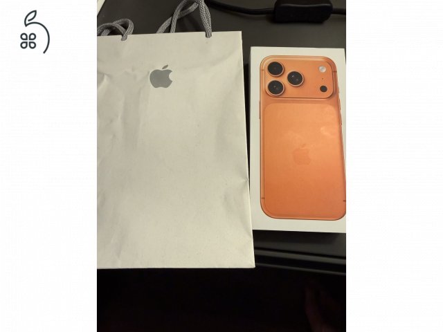 Új iPhone 17 Pro Cosmic Orange 256GB gyárilag kártya-független, apple világgaranciával