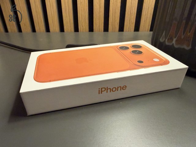 Új iPhone 17 Pro Cosmic Orange 256GB gyárilag kártya-független, apple világgaranciával