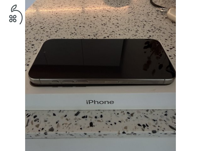 iPhone 15 Pro Max 256 GB natural titanium – hibátlan állapot, dobozzal, eredeti tartozékokkal