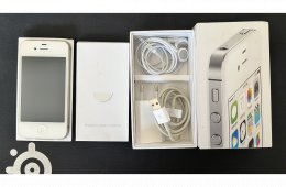 iPhone 4s 8GB Fehér – Gyűjtői állapot, minden gyári tartozékkal!