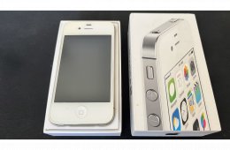 iPhone 4s 8GB Fehér – Gyűjtői állapot, minden gyári tartozékkal!