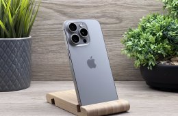 Hibátlan iPhone 15 Pro Natural Titanium 128GB 2 ÉV Garanciával