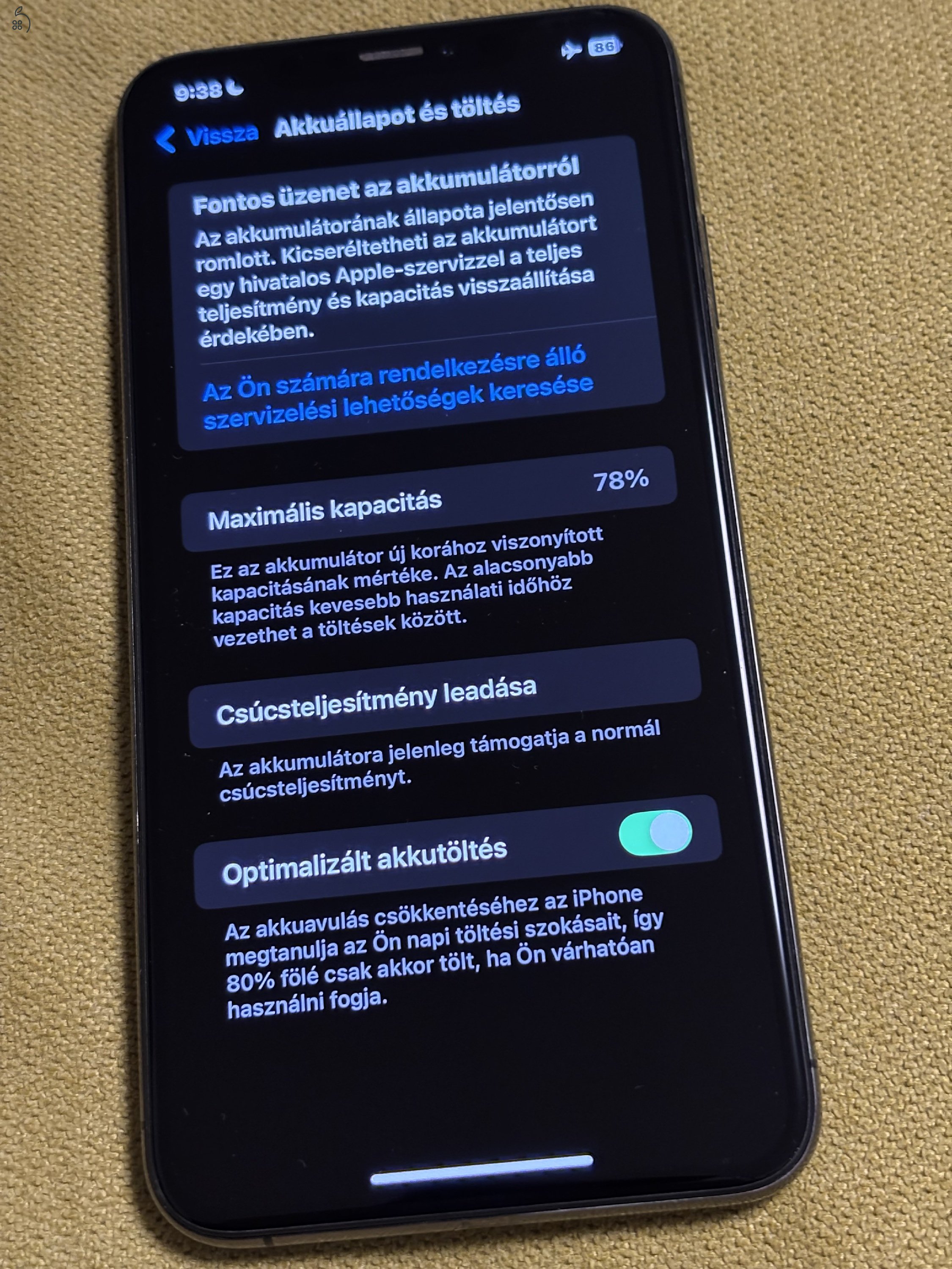 512 Gb-os makulátlan iPhone XS Max