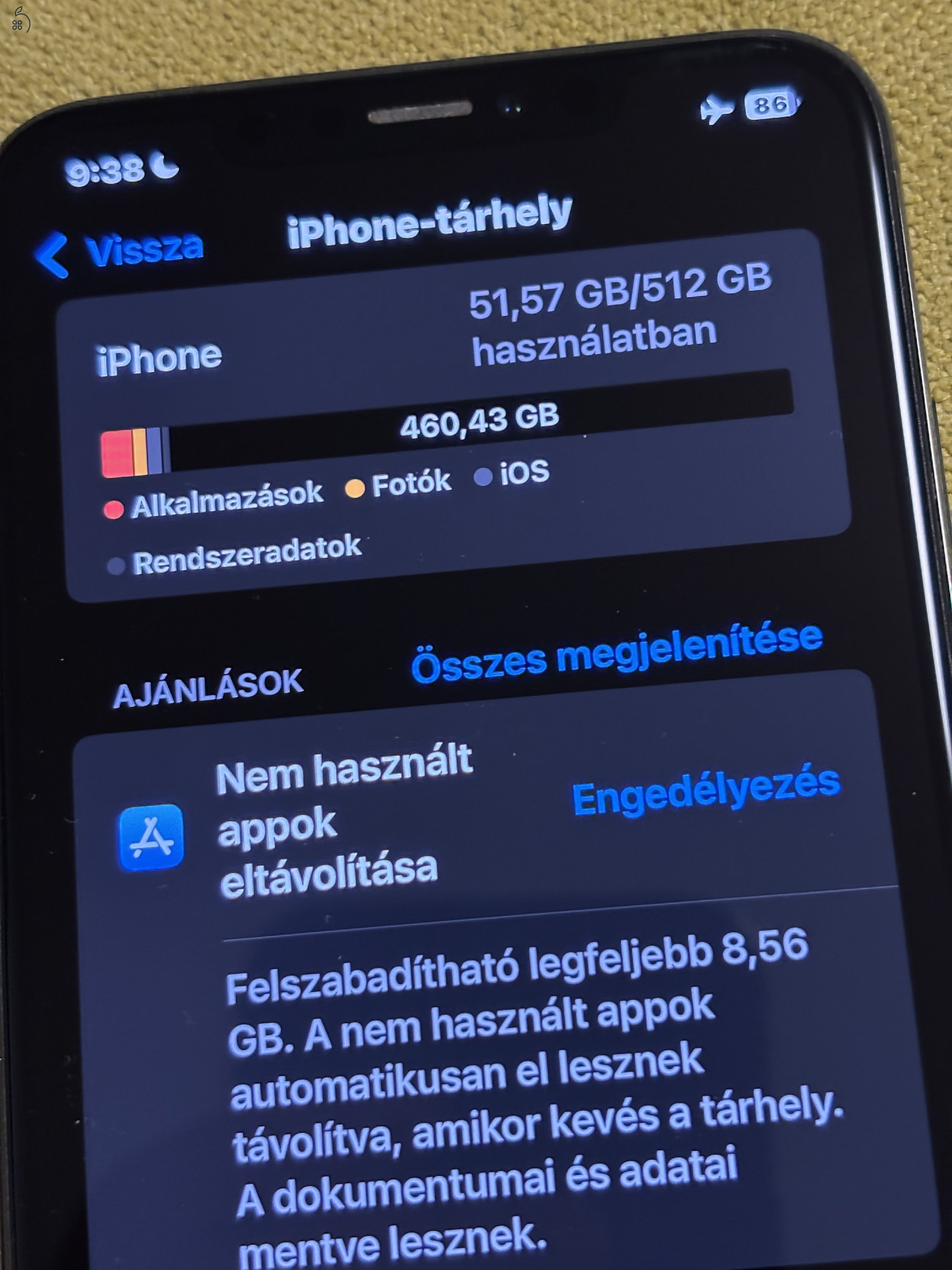 512 Gb-os makulátlan iPhone XS Max